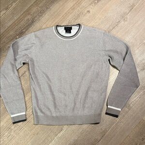 Park Slope Gray Crew Neck Cotton Sweater